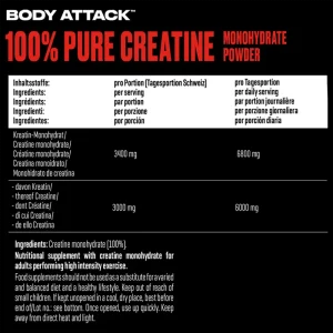 کراتین بادی اتک 300 گرم | Body Attack Creatine